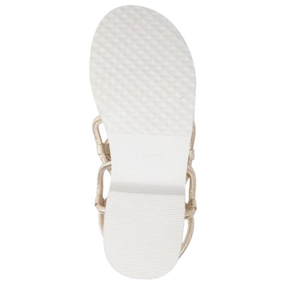 AEROSOLES Leather Chaya Platform Sandals Gold - Picture 6 of 6